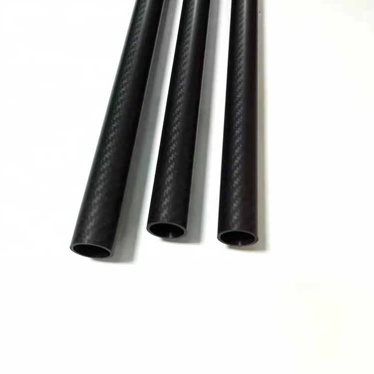 3K Plain Glossy Carbon Fiber Tube for Hookah Straw